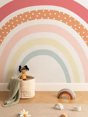 Nursery Rainbow seinämaalaus tapetti