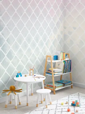Ombre Mermaid Scale Seashell Wallpaper Mural