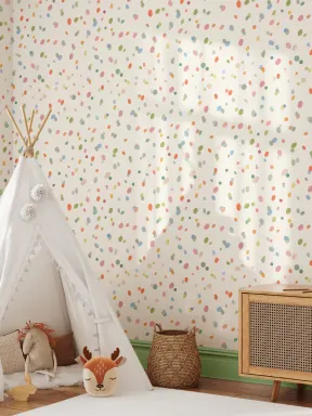 Papier Peint Enfants Taches Pastel Colorées