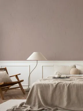 Textured Plaster Effect Wall Mural in Soft Pink