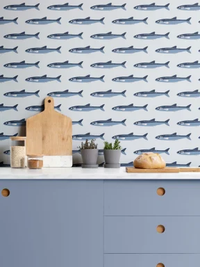 Papier Peint à Motif Poissons
