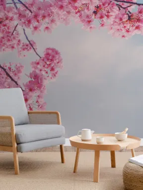 Vakkert kirsebærblossom gren fototapet