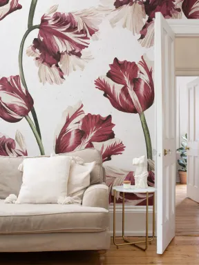 Red Tulip Wallpaper Mural