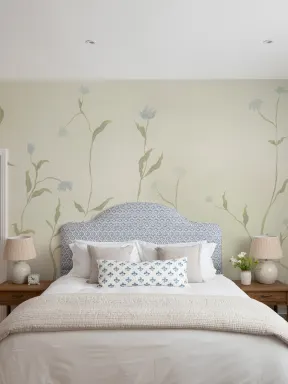 Multicolor Watercolor Floral Classic Wallpaper Mural
