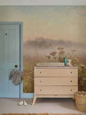 Mural de papel pintado Multicolor Tranquil Meadow Landscape