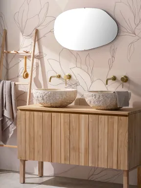 Large Hand Drawn Cherry Blossom Mural