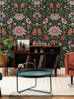 Owen Jones Chinese Ornaments Illustrations Black Wall Mural