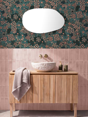 G.A. Audsley’s 1884 Japanese Floral Print Repeat Pattern Wallpaper