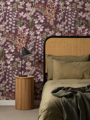 Multicolor Vintage Floral Atmosphere Mural For Living Spaces