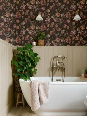 Dark Vintage Floral Elegance for Statement Walls Mural