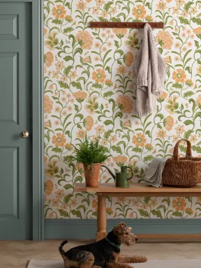 Multi tapet floral în stil indian