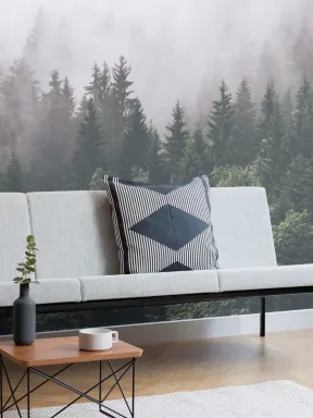 Papier Peint Panoramique Forêt dans la Brume