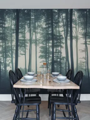 Sea of Trees Forest Wallpaper Mural