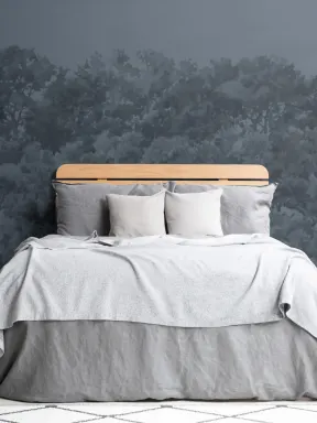 Navy Buttonwood Trees Forest Wall Mural