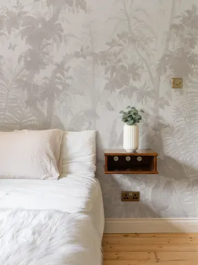Pastel Botanical Sanctuary Nature Atmosphere Wall Mural
