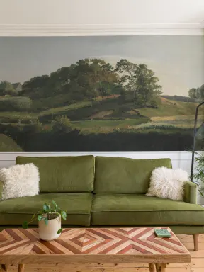 Danish Hills Landscape Painting Mural