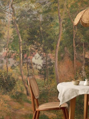 Classic Wild Woodland Oil Painting Mural