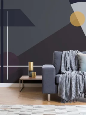 Fototapete Mid Century Moderne Linien und Formen