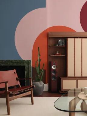 Colorful Geometric Shapes Modern Bauhaus Wallpaper Mural