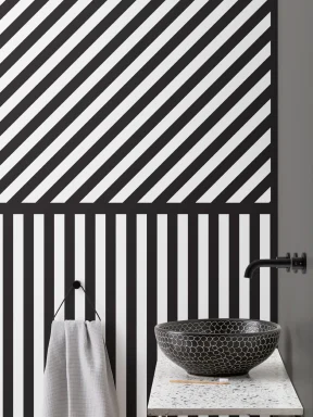 Diom Square Striped Wallpaper Mural