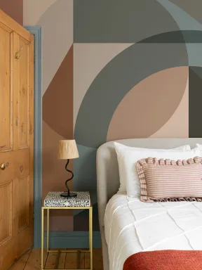 Multicolor Abstract Geometric Modern Pattern Mural