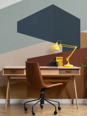 Moderne abstrakte blokkformer tapet