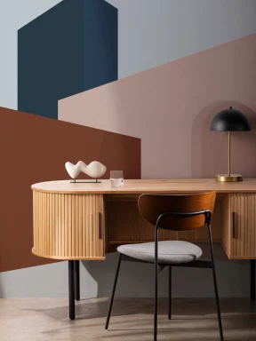 Blokkerig Abstract Architectuur Behang Muurschildering