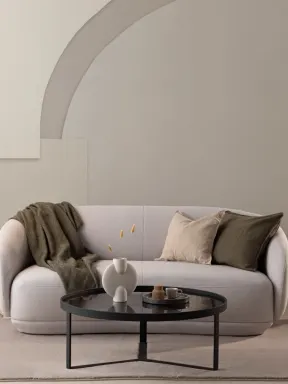 Alb și neutru Abstract Shapes Wallpaper Mural