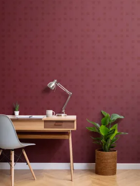 Små røde firkanter Pixel Style tapet