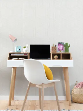Nude Lined Cube Geometric Modern Repeat Pattern Wallpaper