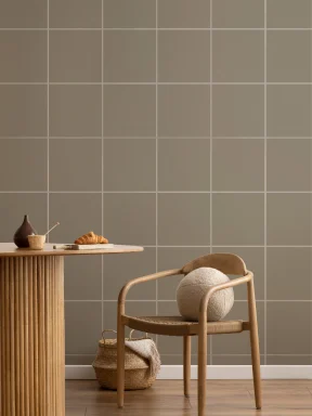 Greige Minimalist Geometric Wallpaper Mural for Contemporary Spaces