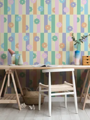 Elizabeth Olwen Flower Shift Mural Pastel