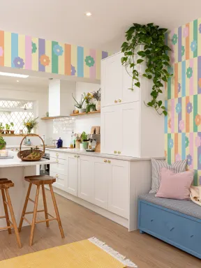 Elizabeth Olwen Flower Shift Mural Pastel