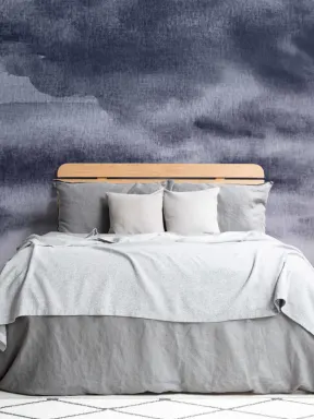 Fototapete Aquarell Wolken im dunklen Nachthimmel