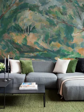 The Brook Wall Mural in Natural Classic Tones