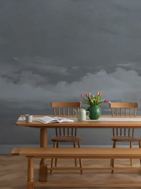 Navy John Constable Sunset Painting Mural