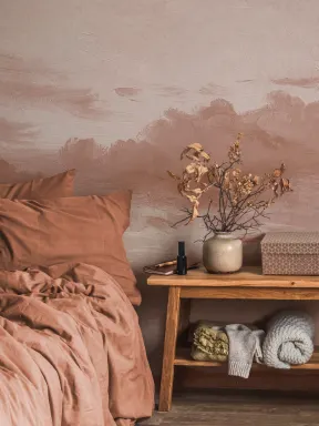 Pink John Constable Sunset Painting Mural
