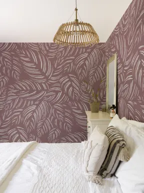Mauve Moderne Abstrakt Mønster Fototapet