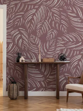 Mauve Moderne Abstrakt Mønster Fototapet