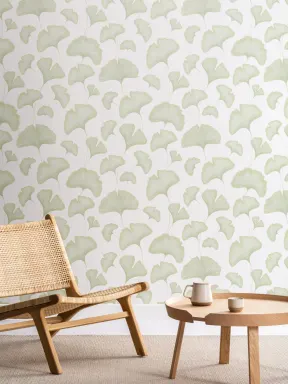 Green Ginkgo Leaves Wallpaper