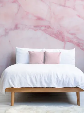 Cracked Pink Marble Wallpaper Mural