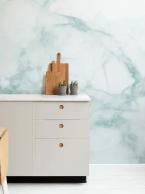 Green & Teal Marble Wallpaper Mural