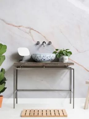 Natural Cracked Marble Wallpaper Mural