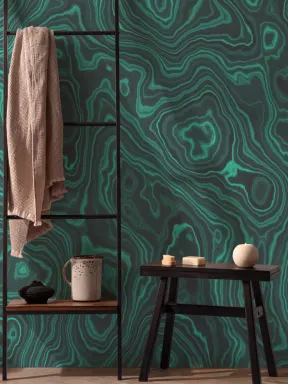 Malachite Crystal Wallpaper Mural