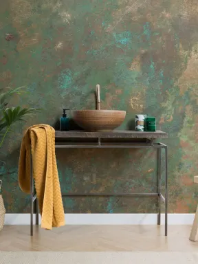 Copper Verdigris Wallpaper Mural