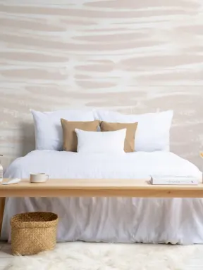 Pink Ocean Waves Effect Wallpaper Mural