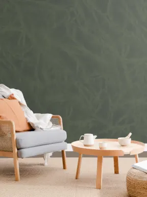 Green Abstract Watercolor Paint Wallpaper Mural