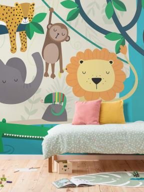 Jungle Friends Wallpaper Mural