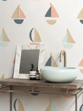 Small Boat Wallpaper Mural