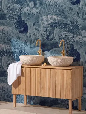 laivasto vintage kuvituksia Marine kasvit seinämaalaus